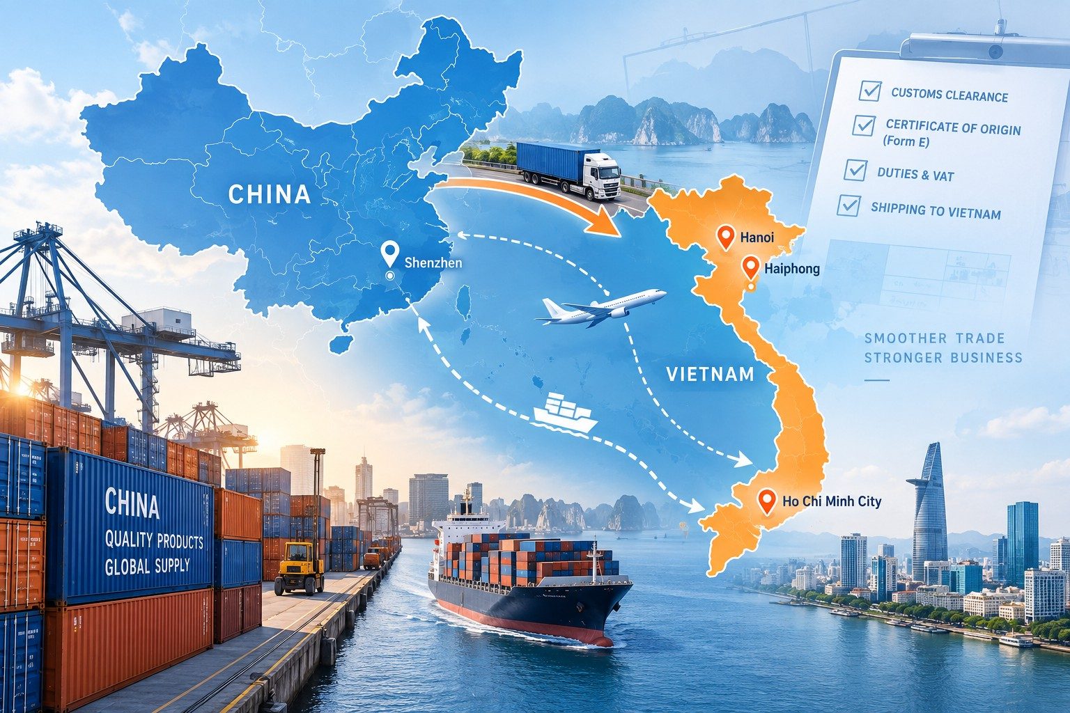 Import from China to Vietnam: Duties, Customs and Shipping (2026 Guide)